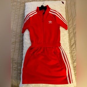 Red Adidas Track Dress